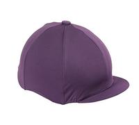 Shires Stretch Skull Hat Cover Silk in Plum Onesize