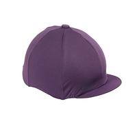 Shires Stretch Skull Hat Cover Silk in Plum Onesize