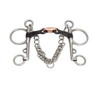 Shires Sweet Iron Double-Jointed Horse Pelham Bit Black (5In)