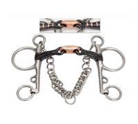 Shires Sweet Iron Double Jointed Pelham - Black Sweet Iron - 5.5