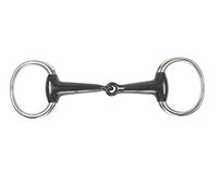 Shires Sweet Iron Hollow Mouth Eggbutt Bit in Black 5", Black Sweet Iron