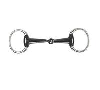 Shires Sweet Iron Hollow Mouth Eggbutt Bit in Black 5", Black Sweet Iron