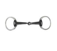 Shires Sweet Iron Hollow Mouth Horse Eggbutt Snaffle Bit Black (6In)