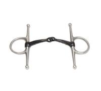 Shires Sweet Iron Horse Full Cheek Snaffle Bit Black (4.5In)
