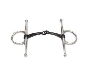 Shires Sweet Iron Horse Full Cheek Snaffle Bit Black (4.5In)
