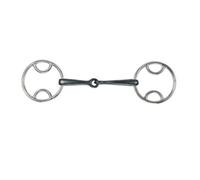 Shires Sweet Iron Jointed Horse Bevel Bit Black (4.5In)