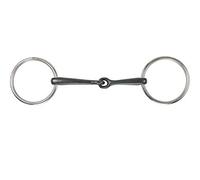 Shires Sweet Iron Jointed Loose Ring Snaffle Bit in Black UK 5 1/2", Black Sweet Iron