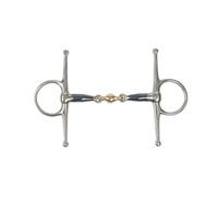 Shires Sweet Iron Lozenge Horse Full Cheek Snaffle Bit Blue (5In)