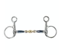 Shires Sweet Iron Lozenge Horse Hanging Cheek Snaffle Bit5in Blue ER832