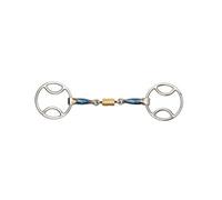 Shires Sweet Iron Roller Horse Bevel Bit Blue (5.5In)