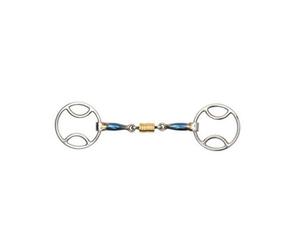 Shires Sweet Iron Roller Horse Bevel Bit Blue (5In)