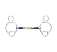 Shires Sweet Iron Roller Horse Universal Bit Blue (5.5In)
