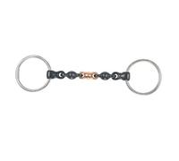 Shires Sweet Iron Waterford Horse Loose Ring Snaffle Bit Black (5.5In)