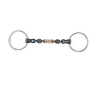 Shires Sweet Iron Waterford Horse Loose Ring Snaffle Bit - Black - Black - 5.5in