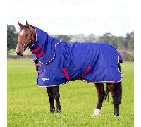 Shires Tempest Original 100g Turnout Rug & Neck Cover - Outdoor Lightweight / Mediumweight Horse Blanket - Navy - Size: 6ft