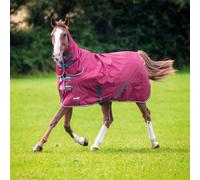 Shires Tempest Original 200g Combo Turnout Rug - Outdoor Mediumweight Horse Blanket - Burgundy - Size: 6ft 3inch