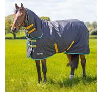 Shires Tempest Original 300g Combo Turnout Rug - Outdoor Heavyweight Horse Blanket - Black - Size: 5ft 9inch