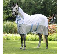 Shires Tempest Original Fly Mesh Combo Rug - Horse Blanket - Light Blue - Size: 6ft 9inch