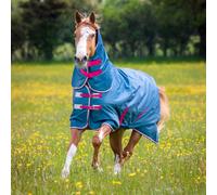 Shires Tempest Original Lite Turnout Rug Combo Rug - Outdoor Horse Blanket - Turquoise - Size: 6ft 9inch