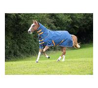 Shires Tempest Original Lite Turnout Rug & Neck - Teal 7ft0