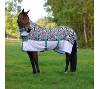 Shires Tempest Original Zeb-Tek Fly Combo - Horse Blanket - Zebra - Size: 4ft 6inch