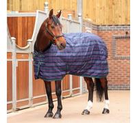 Shires Tempest Plus 100 Stable Rug - Navy Tartan