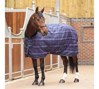 Shires Tempest Plus 100 Stable Rug - Navy Tartan 5ft0