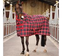 Shires Tempest Plus 200g Combo Stable Rug - Indoor Horse Blanket - Red Print - Size: 7ft