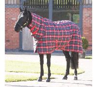 Shires Tempest Plus 200g Combo Stable Rug - Indoor Horse Blanket - Red - Size: 6ft 9inch