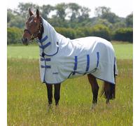 Shires Tempest Plus Sweet Itch Combo Fly Rug - Horse Blanket - Light Blue - Size: 6ft 6inch