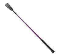 Shires Threaded Leather Horse Riding Whip - Navy/Raspberry - 21in - Navy/Raspberry
