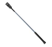 Shires Threaded Leather Horse Riding Whip - Navy/White - 21in - Navy/White