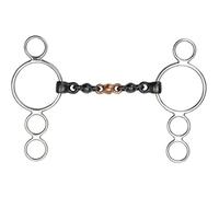 Shires 3 Ring Dutch Gag Sweet Iron Waterford Bit Silver - 6.0"