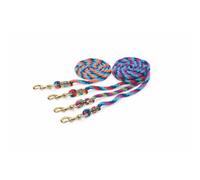 Shires Topaz Lead Rope - Navy/Red/Turquoise 1.8M