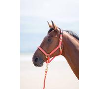 Shires Topaz Nylon Headcollar - Orange Extra Small Pony