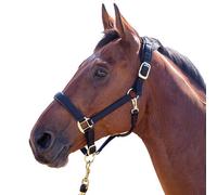 Shires Topaz Nylon Horse Headcollar Black (X Full)