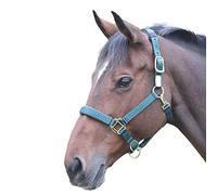 Shires Topaz Nylon Horse Headcollar (Full) (Dark Green)