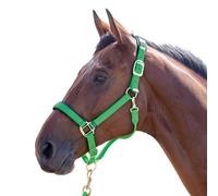 Shires Topaz Nylon Horse Headcollar Green (Full)