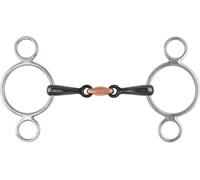 Shires Two Ring Sweet Iron Gag with Raised Ribs
