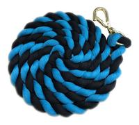 Shires Two Tone Horse Lead Rope Black/teal (One Size)