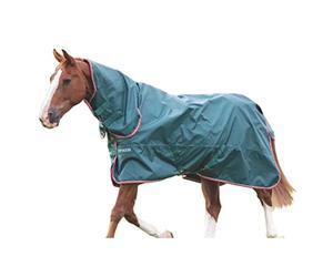 Shires Typhoon 0G Lite Combo Lightweight Horse/Pony Turnout Rug Green 7'3" / 87", Green