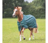 Shires Typhoon 0g Standard Turnout Rug - Outdoor Lightweight Horse Blanket - Green - Size: 5ft 9inch