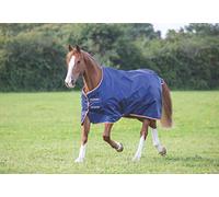 Shires Typhoon 100g Lightweight Horse/Pony Turnout Rug in Navy 6'3" / 75", Navy