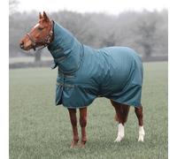 Shires Typhoon 200g Combo Turnout Rug - Outdoor Horse Blanket - Green - Size: 7ft