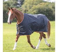Shires Typhoon 200g Standard Turnout Rug - Outdoor Mediumweight Horse Blanket - Navy - Size: 5ft