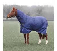 Shires Typhoon Lite Combo Turnout Rug - Outdoor Horse Blanket - Navy - Size: 6ft 9inch