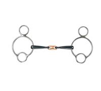 Shires Black Sweet Iron Universal With Lozenge Horse Bit 5", Black Sweet Iron