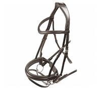 Shires Velociti Dressage Bridle with Flash - Havana Cob