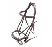 Shires Velociti Ergonomic Cavesson Bridle - Havana - Full