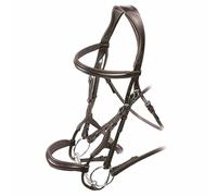 Shires Velociti Ergonomic Cavesson Bridle - Havana Full